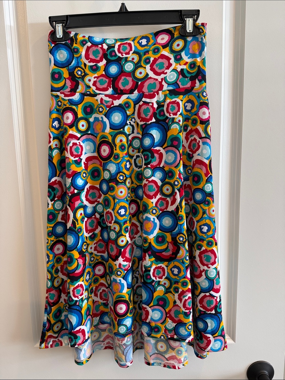 LuLaRoe Azure flair Multicolor Circle Print Skirt